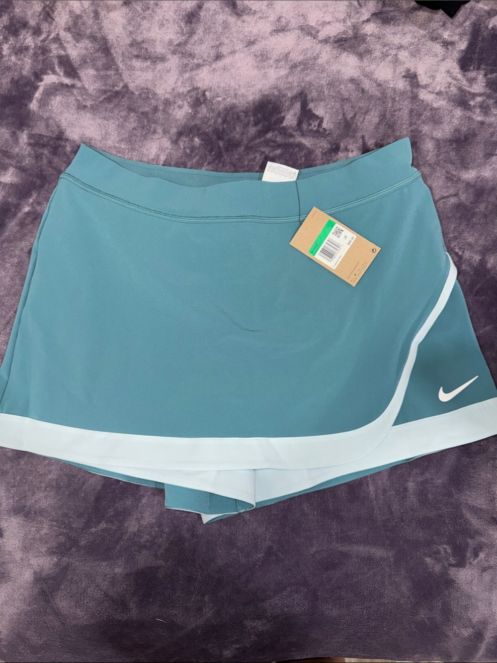 Nike Teal & White Athletic Skort